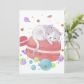 キャットアンドスイーツイラストレーション 招待状 (スタンド正面)