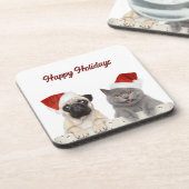 キャットアンドドッグメリークリスマスホリデー コースター (左側)