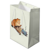 キャットアンドマウス遊チェス漫画スケッチおもしろい ミディアムペーパーバッグ (正面アングル)