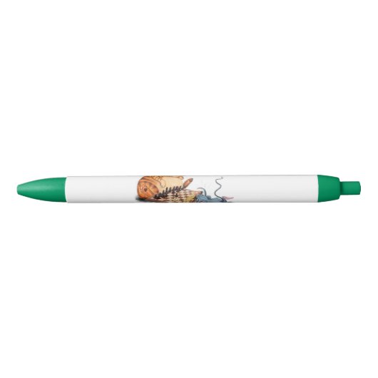 キャットアンドマウス遊チェス漫画スケッチおもしろい 青ボールペン (正面)