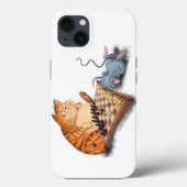 キャットアンドマウス遊チェス漫画スケッチおもしろい Case-Mate iPhoneケース (裏面)