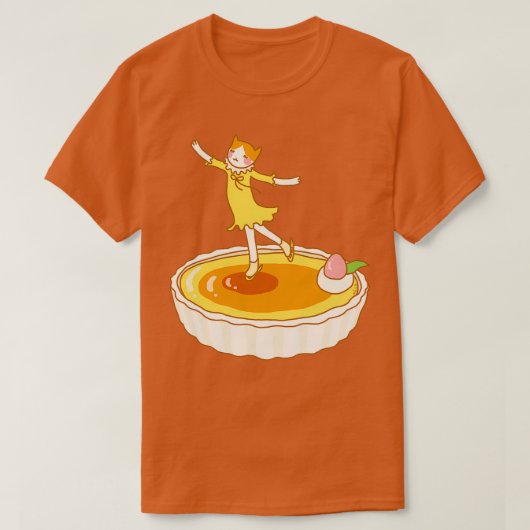 キャットアンプクレメブリュレ Tシャツ (デザイン正面)