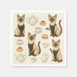 キャットアヴェンアフタヌーンティーパーティーロンドン スタンダードカクテルナプキン