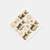 キャットアヴェンアフタヌーンティーパーティーロンドン スタンダードカクテルナプキン (角)