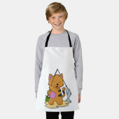 キャットアースフィッシャ魚釣りロッド&フィッシュ エプロン (着用した状態)