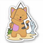 キャットアースフィッシャ魚釣りロッド&フィッシュ シール (正面)