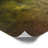 キャットアートと照り合わせる月のかわいい魔女 ポスター (角)