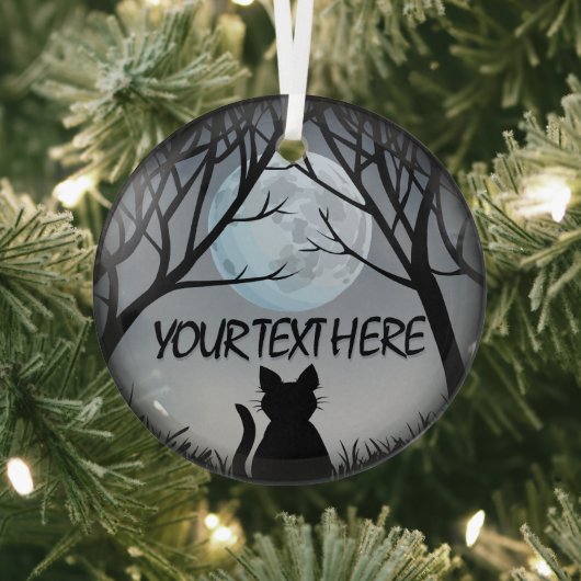キャットアートオーナメントパーソナライズされた猫好き装飾 ガラスオーナメント (インサイチュ)
