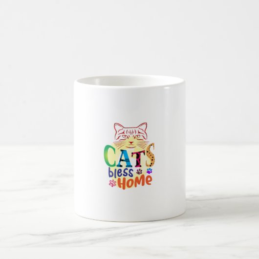 キャットアートキャッツ賛美ホーム コーヒーマグカップ (中央)