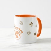 キャットアートシール承認 マグカップ (正面右)