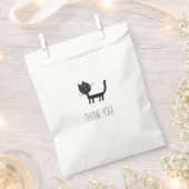 キャットアートスケッチサンキューフェイバーバッグ フェイバーバッグ (クリップ留めされた状態)