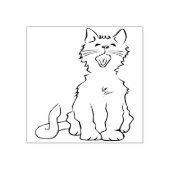キャットアートスタンプ ラバースタンプ (インプリント)