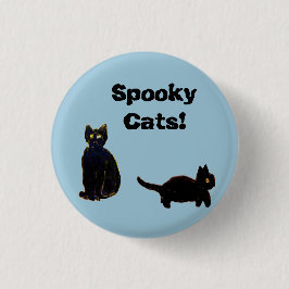 キャットアートツブラック子猫 缶バッジ