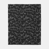 キャットアートブランケットLeチャットブランケットベッドキャットデコール フリースブランケット (正面)