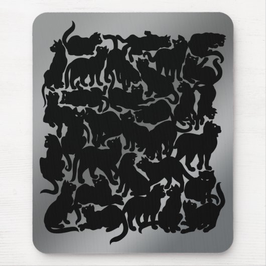 キャットアートマウスパッドバグ記念猫好きギフト マウスパッド (正面)