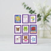 キャットアートロテリア ポストカード (スタンド正面)