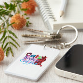 キャットアート猫ブックスコーヒー_2 キーホルダー (正面右)