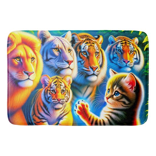 キャットアート バスマット (正面)