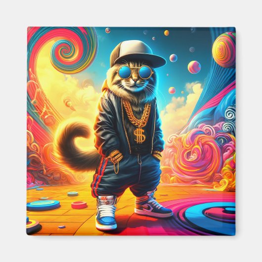 キャットアート マグネット (正面)