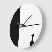 キャットアート ラージ壁時計 (傾斜)