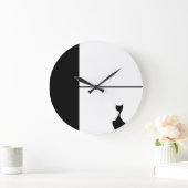 キャットアート ラージ壁時計 (ホーム)