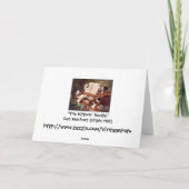 キャットアート:ヴィンテージアートプリント:子猫のリサイタル シーズンカード (裏面)