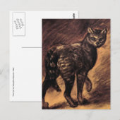 キャットアート – ヴィンテージアート – Steinlen ポストカード (正面/裏面)