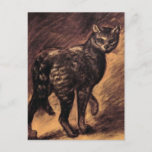 キャットアート – ヴィンテージアート – Steinlen ポストカード (正面)