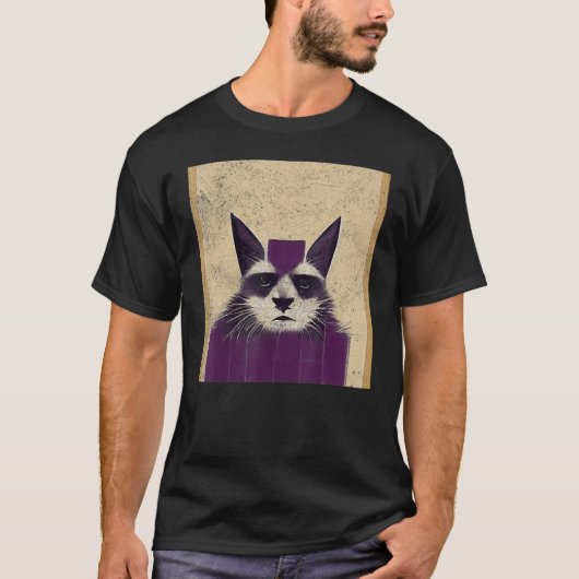 キャットアート Tシャツ (正面)