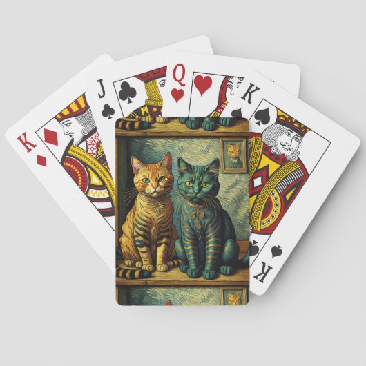 キャットア遊ートのカード トランプ (裏面)