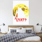 キャットイズオールパンプキン秋ハロウィンキャットF キャンバスプリント (インサイチュ (寝室))