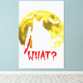 キャットイズオールパンプキン秋ハロウィンキャットF キャンバスプリント (インサイチュ (ウッドフロア))