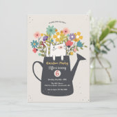 キャットインウォーターリングカン招待状 招待状 (スタンド正面)