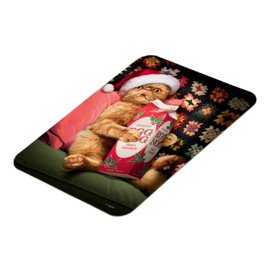 キャットインクルードエッグノグ マグネット (左側)