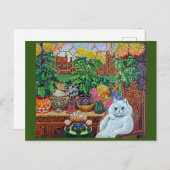 キャットインザガーデンルームバイルイスウェインカード  ポストカード (正面/裏面)