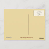 キャットインパンプキンヴィンテージハロウィーンポストカード ポストカード (裏面)