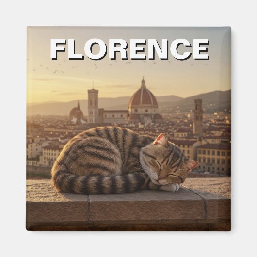 キャットインフィレンツェItaly Duomo Travel マグネット (正面)
