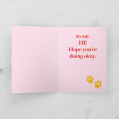 キャットインフラワーガーデンデザイングリーティングカード シーズンカード (内部)