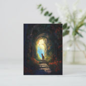 キャットインマジカル路地ファンタジーアート ポストカード (スタンド正面)