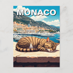 キャットインモナコモンテカルロヨーロッパ旅行 ポストカード