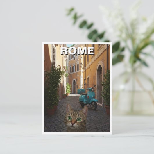 キャットインローマコブレストン通りイタリア ポストカード (スタンド正面)