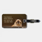 キャットインヴィンテージスーツケース荷物タグ ラゲッジタグ (裏面横)