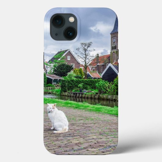 キャットイン伝統的魚釣り村 Case-Mate iPhoneケース (裏面)