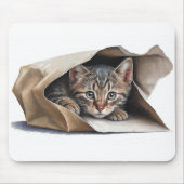 キャットイン紙バッグ マウスパッド (正面)