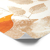 キャットイン離れダーズ,居心地の良い秋の装飾アート,秋ホーム ポスター (角)