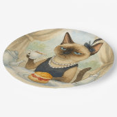 キャットウィズアフタヌーンティーロンドンパーティー ペーパープレート (アングル)