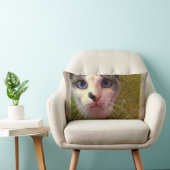 キャットウィズブルーアイズバイアレクサンドラ調理師 ランバークッション (椅子)