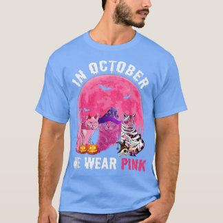 キャットウィッチハロウィーン10月We衣服ピンクブレスト Tシャツ