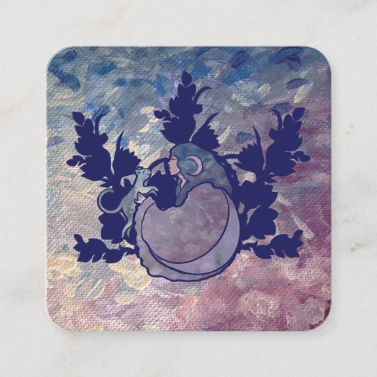 キャットウィッチムーン女神ウィッカ信者キャットパーソン エンクロージャーカード (正面)