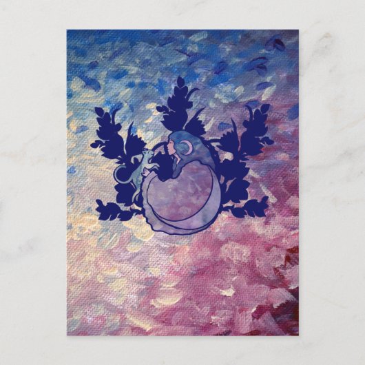 キャットウィッチムーン女神ウィッカ信者キャットパーソン ポストカード (正面)